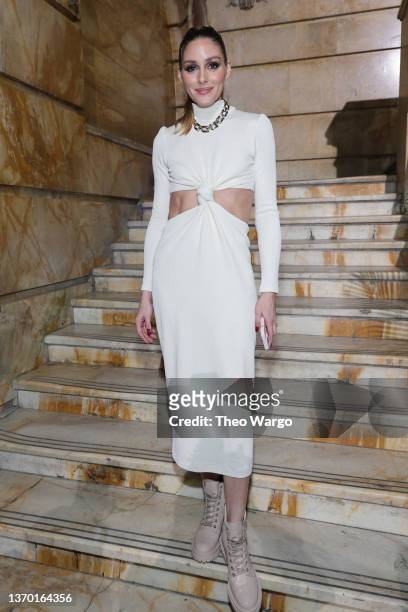Olivia Palermo attends the PatBo show during New York Fashion Week: The Shows on February 12, 2022 in New York City.