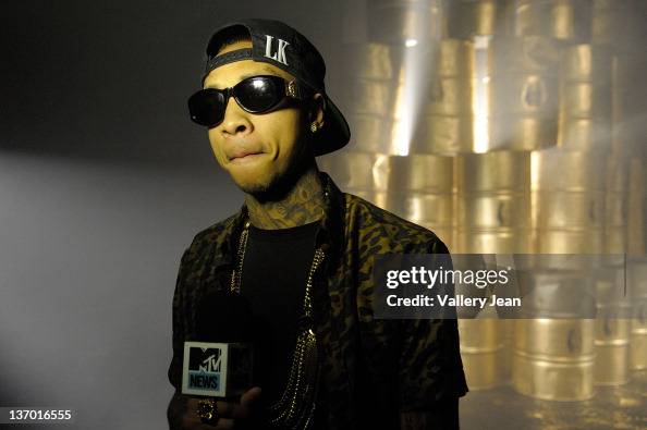 Rapper Tyga on the set of Tyga Behind The Scenes Video Shoot For ...