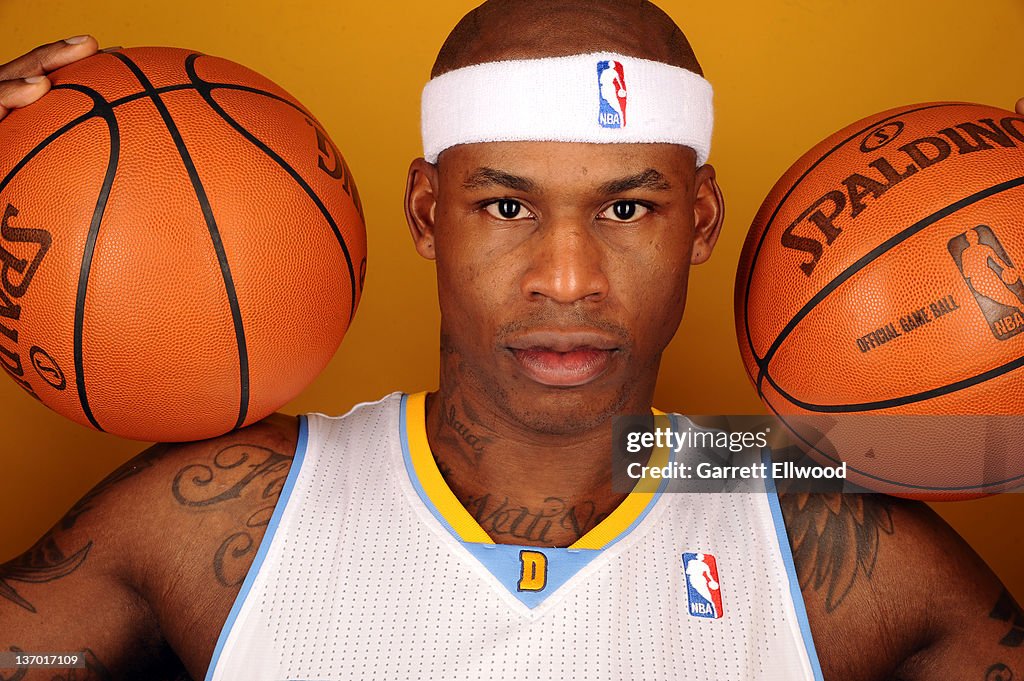 Al Harrington of the Denver Nuggets poses for a portrait on January... News Photo Getty Images