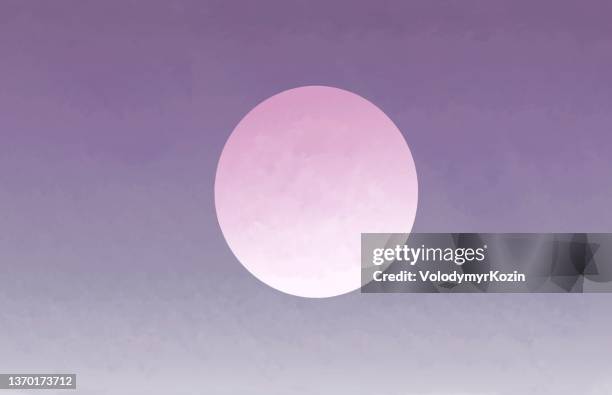 malerischer hintergrund mit morgensonne und mond - screen saver stock-grafiken, -clipart, -cartoons und -symbole