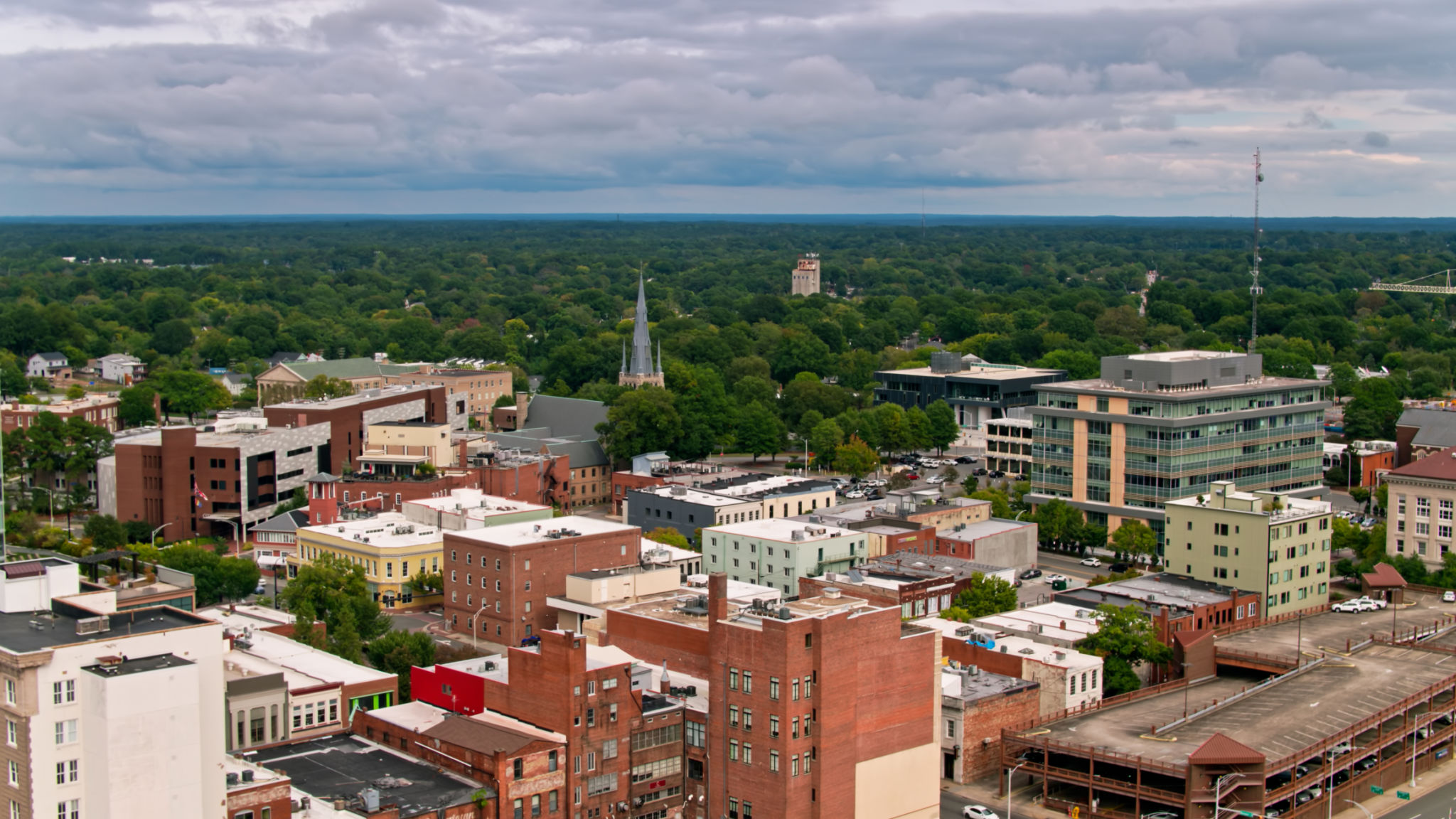 Aerial View of Durham, North Carolina Aerial View of Durham, North Carolina