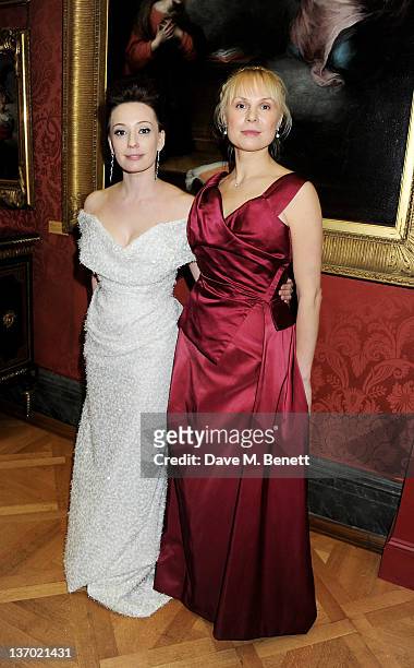 Co-Founders Chulpan Khamatova and Dina Korzun attend the official UK launch of the Gift Of Life Foundation at The Wallace Collection on January 13,...