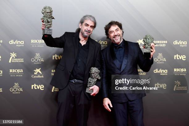 Spanish director Fernando Leon De Aranoa holds the Best Director, Best film Award and Best Original Screenplay for the film ‘El Buen Patron’ and...