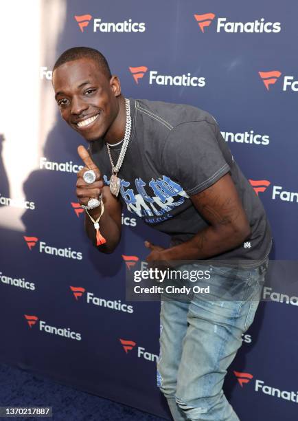 Bobby Shmurda attends Michael Rubin's 2022 Fanatics Super Bowl Party on February 12, 2022 in Culver City, California.