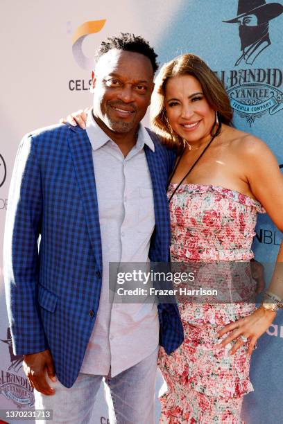 Kevin Sumlin (L attends the 35th Annual Leigh Steinberg Super Bowl Party at Sony Pictures Studios on February 12, 2022 in Culver City, California.