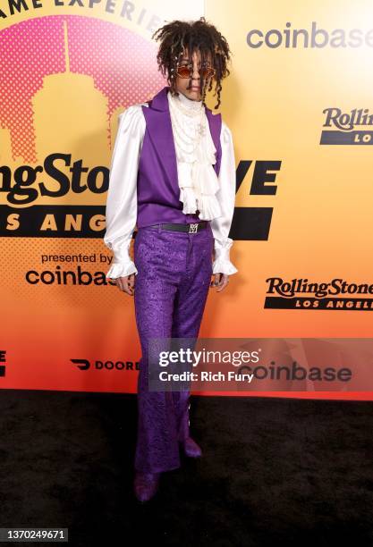 Iann dior attends the Rolling Stone Live Big Game Experience at Academy LA on February 12, 2022 in Los Angeles, California.