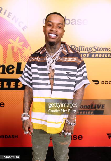 Tory Lanez attends the Rolling Stone Live Big Game Experience at Academy LA on February 12, 2022 in Los Angeles, California.