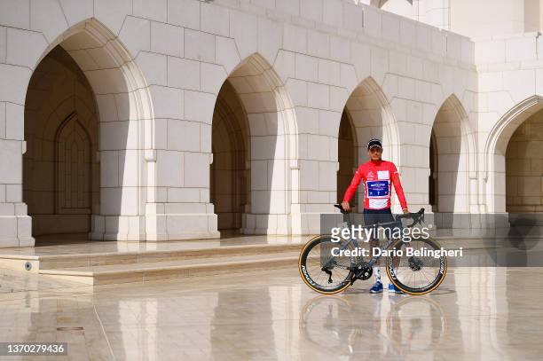 Fausto Masnada of Italy and Team Quick-Step - Alpha Vinyl Red Leader Jersey after the 11th Tour Of Oman 2022 - Stage 4 a 119,5km stage from Al Sifah...