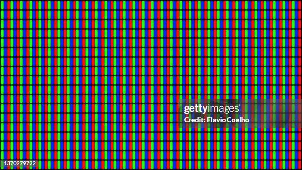 missing pixel rgb screen close-up background - téléviseur lcd photos et images de collection
