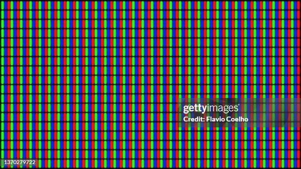 missing pixel rgb screen close-up background - insight tv stockfoto's en -beelden