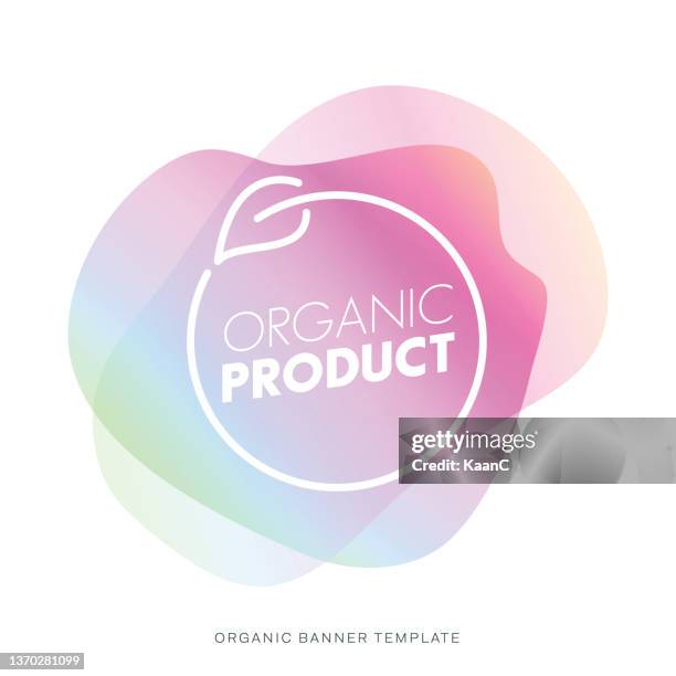 bildbanksillustrationer, clip art samt tecknat material och ikoner med abstract organic food label. natural meal fresh products logo. ecology farm bio food vector premium badges stock illustration - store stock illustrations