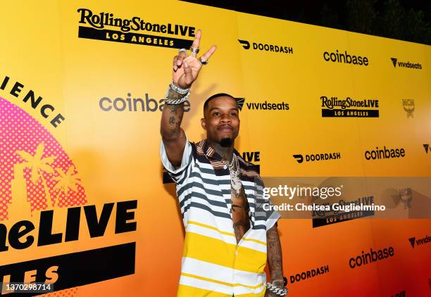 Tory Lanez attends the Rolling Stone Live Big Game Experience at Academy LA on February 12, 2022 in Los Angeles, California.