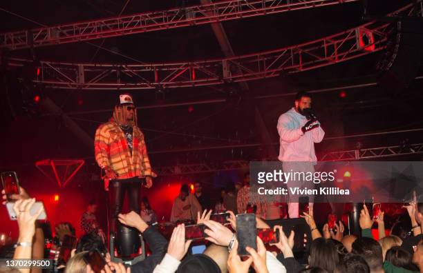 Future and Drake perform at 'HOMECOMING WEEKEND' Hosted By The h.wood Group & REVOLVE, Presented By PLACES.CO and Flow.com, Produced By Uncommon...