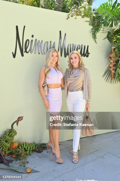 Gracie Hunt and Tavia Hunt attend the Neiman Marcus jewelry presentation & brunch on February 12, 2022 in Los Angeles, California.