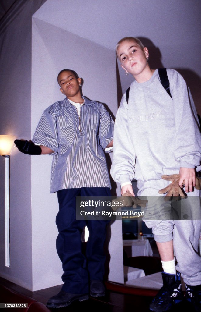 Qo Rapper Rappers Syco Smoov and Kaos of QUO poses for photos at the LeMeridien ...