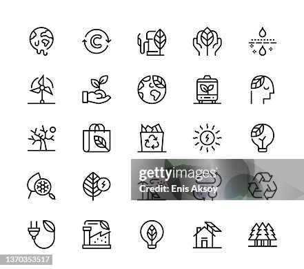 Ícones da ecologia Ícones da ecologia