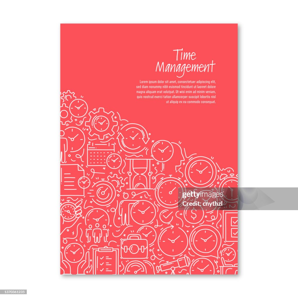 Time Management Objects Time Management Related Objects And Elements Hand Drawn Vector Doodle ...