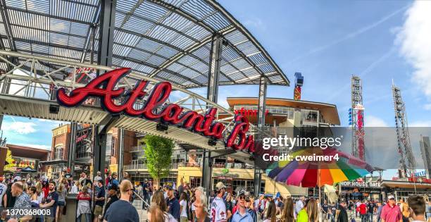 truist park, atlanta, georgia - atlanta georgia stadium stock pictures, royalty-free photos & images