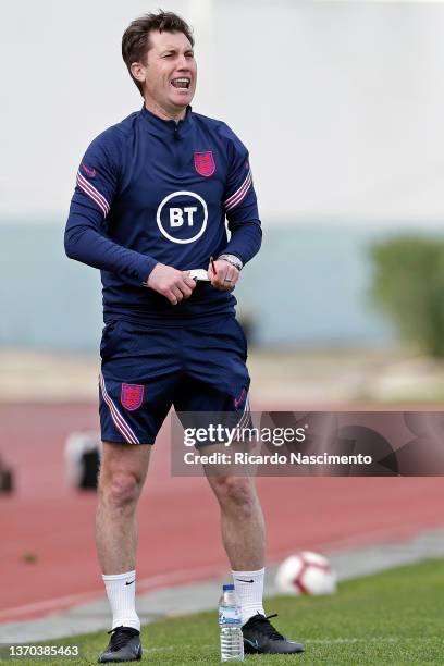 Greg Lincoln, Head Coach of u16 England during the UEFA Development Tournament U16 match between U16 England vs U16 Germany at Estadio Municipal de...