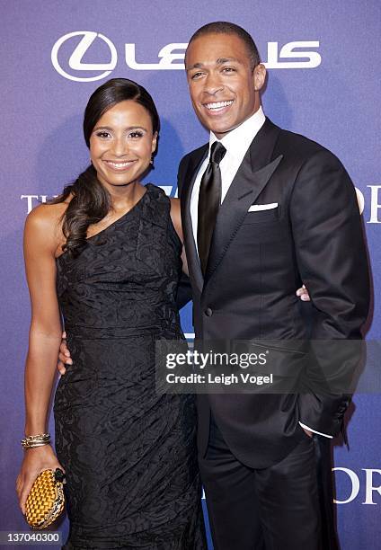 Marilee Fiebig and TJ Holmes attend BET Honors 2012 at the Warner Theatre on January 14, 2012 in Washington, DC.