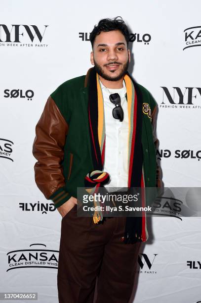 Michael Santiago attends the Flying Solo NYFW February 2022 Afterparty on February 13, 2022 in New York City.