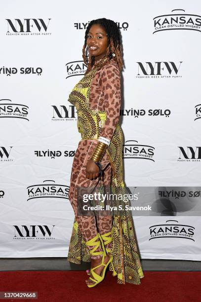 Va'Ceia Payne attends the Flying Solo NYFW February 2022 Afterparty on February 13, 2022 in New York City.