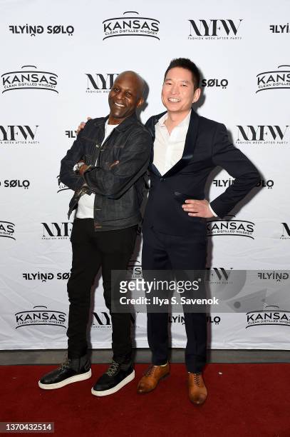 Bayr Ubushi attends the Flying Solo NYFW February 2022 Afterparty on February 13, 2022 in New York City.