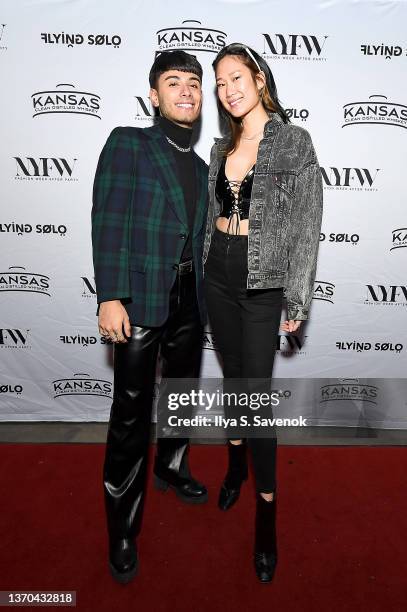 Guests attend the Flying Solo NYFW February 2022 Afterparty on February 13, 2022 in New York City.