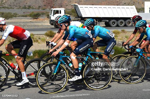 Alexandre Vinokourov of Kazahkstan and Astana Qazaqstan Development Team competes during the 11th Tour Of Oman 2022 - Stage 5 a a 150,5km stage from...