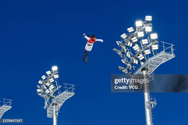 Xu Mengtao of Team China competes during the Women's Freestyle Skiing Aerials Qualification on Day 10 of the Beijing 2022 Winter Olympics at Genting...