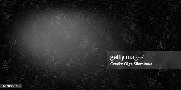 black abstract textured background with beam of light - film grain stock pictures, royalty-free photos & images