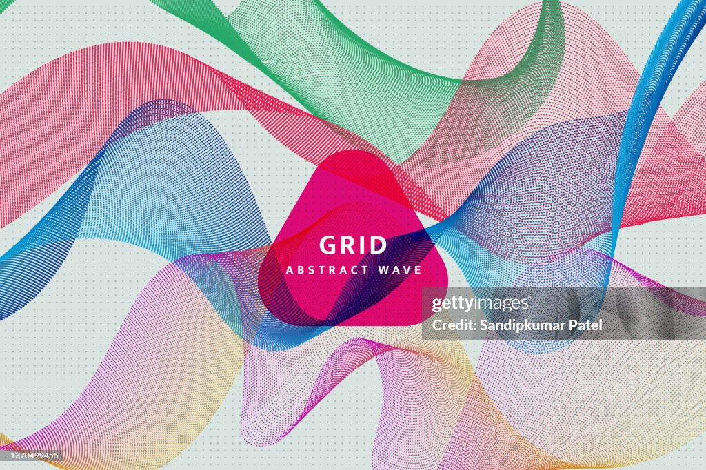 Abstract Wave Pattern Technology Background High-Res Vector Graphic ...