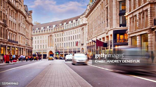 regent street. london - regent street stock pictures, royalty-free photos & images