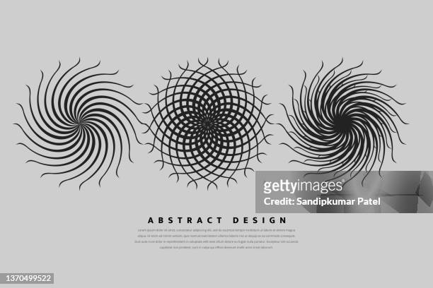 circular pattern in form of mandala with line - tattoo vector stock illustrations