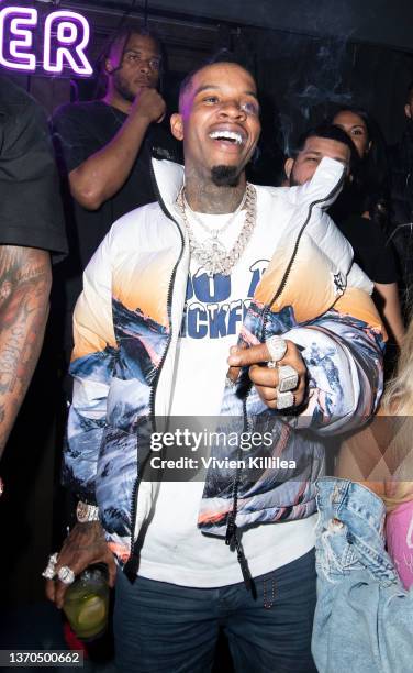 Tory Lanez attends Triller After Dark on February 13, 2022 in Los Angeles, California.