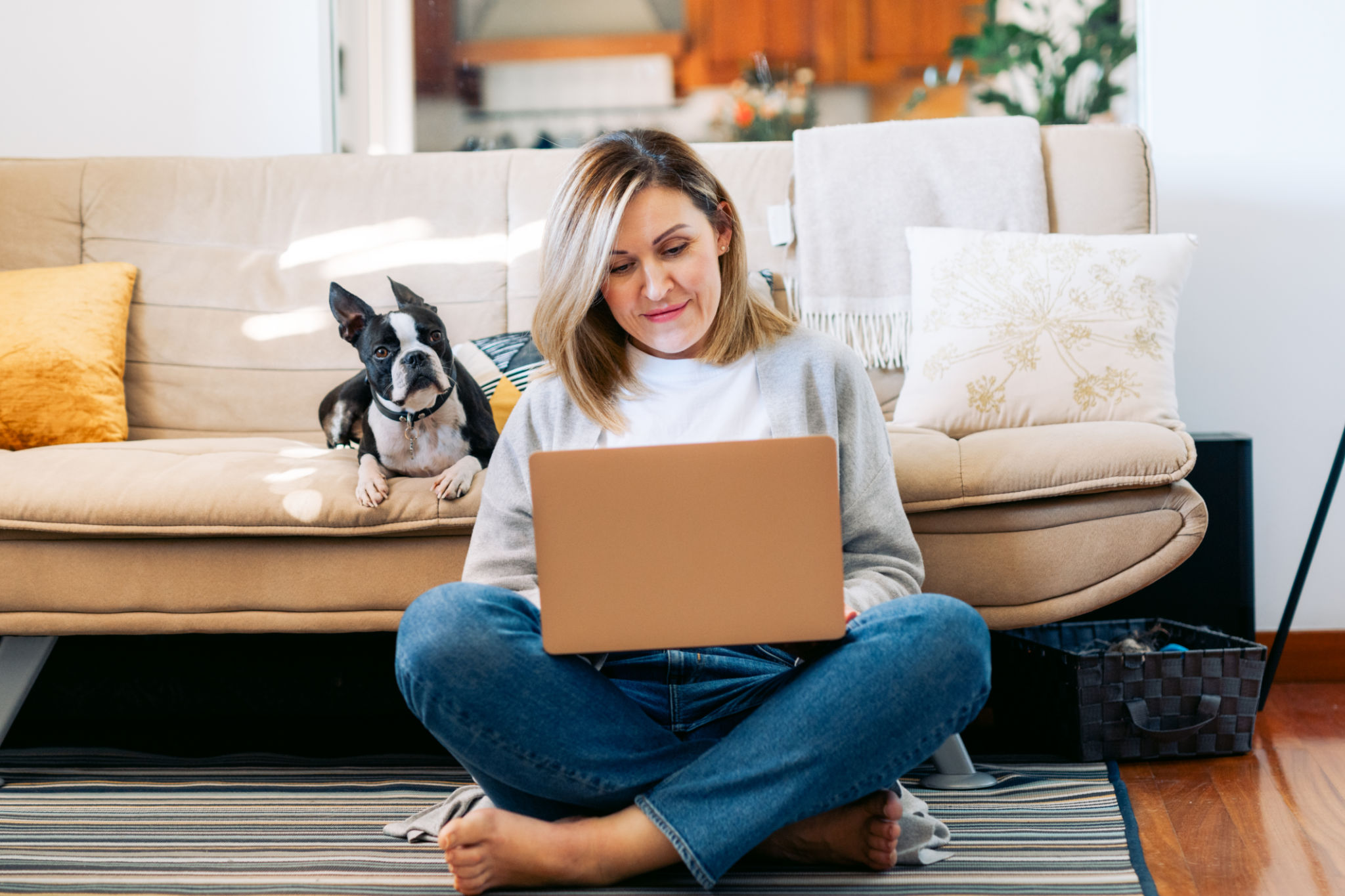 relaxed home office