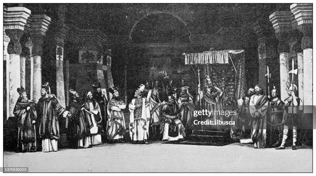 Passion of Christ theatrical play in Oberammergau, Germany: Judgement hall of Herod