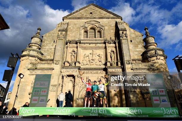 Tim Wellens of Belgium and Team Lotto Soudal on second place, stage winner Alexey Lutsenko of Kazahkstan and Team Astana – Qazaqstan and Loic Vliegen...