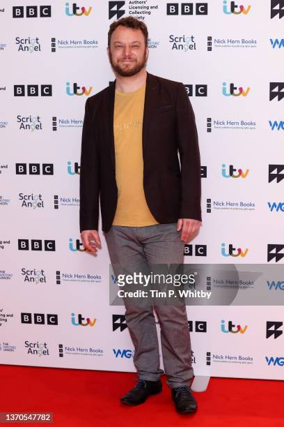 Oliver Emanuel attends The Writers' Guild of Great Britain Awards 2022 at the Royal College Of Physicians on February 14, 2022 in London, England.