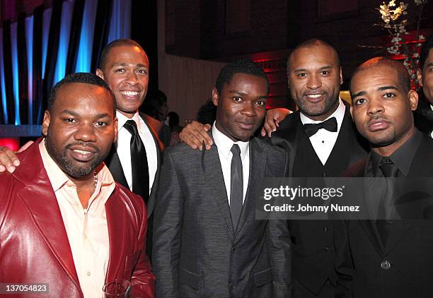 Raekwon, TJ Holmes, David Oyelowo, and Londell McMillan attend the after party for BET Honors 2012 at the Smithsonian American Art Museum & National...