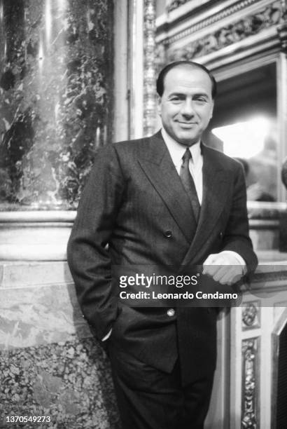 Italian politician Silvio Berlusconi, Milan, Italy, 14th April 1983.