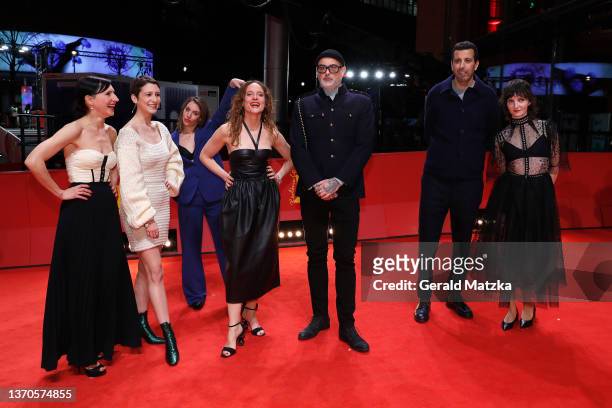 Actress Laure Giappiconi, actress Aude Mathieu, actress Marie-Claude Guérin, actress Anne Ratte Polle, director Denis Coté, actor Samir Guesmi and...