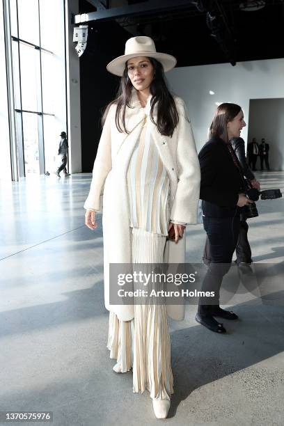 Babba Rivera attends the Bevza fashion show during New York Fashion Week: The Shows at Spring Studios on February 14, 2022 in New York City.