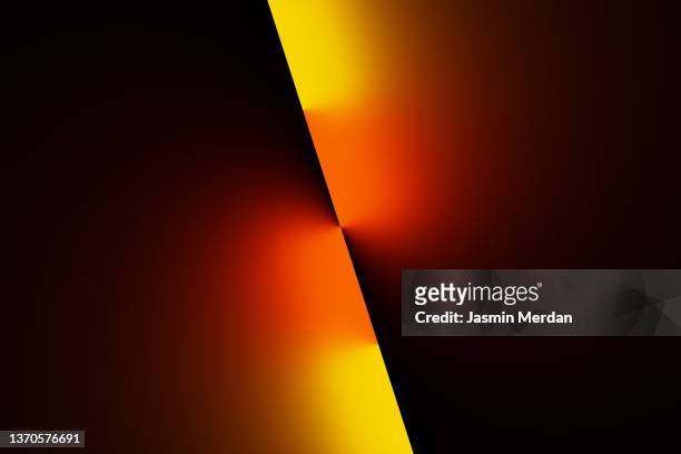 multi coloured neon lights on black - neon line stock pictures, royalty-free photos & images