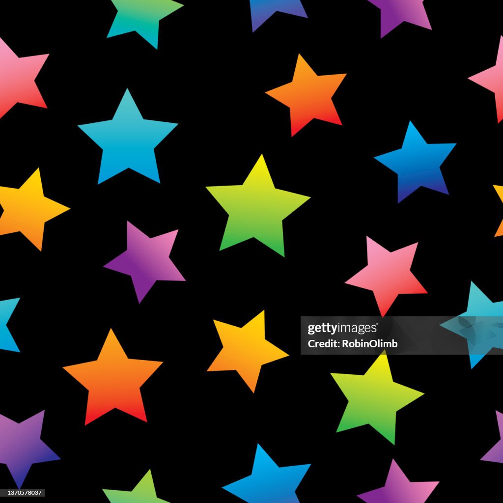 Random Star Pattern Gradient Gradient Stars Seamless Pattern High-Res Vector Graphic - Getty Images