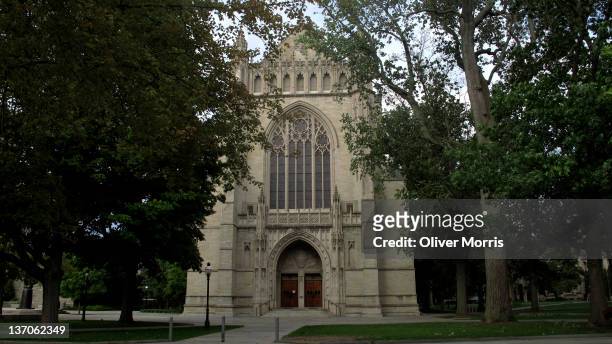 Exterior view of University Chapel on the Princeton University campus, Princeton, New Jersey, November 4, 2011.