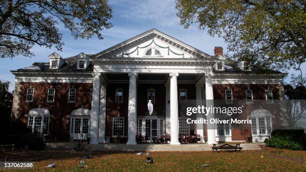 Exterior view of the Colonial Club on the Princeton University campus, Princeton, New Jersey, October 31, 2011. One of ten campus 'eating clubs,' it...
