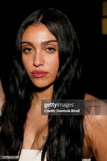 Lourdes Leon attends Dion Lee show during New York Fashion Week at The BOX Factory on February 14, 2022 in New York City.