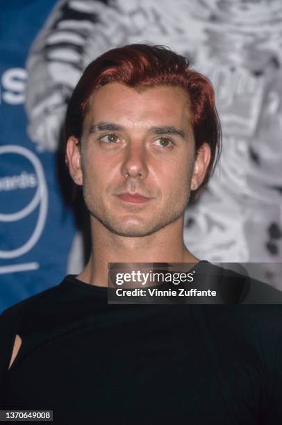 British singer, songwriter and guitarist Gavin Rossdale in the press room of the 1999 MTV Video Music Awards, held at the Metropolitan Opera House,...