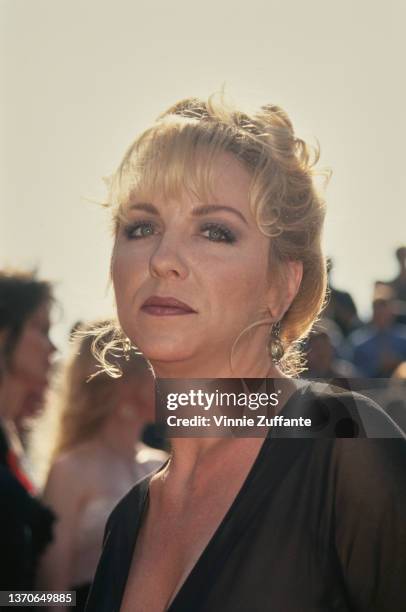 American actress and comedian Brett Butler attends the 46th Annual Primetime Emmy Awards, held at Pasadena Civic Center in Pasadena, California, 11th...